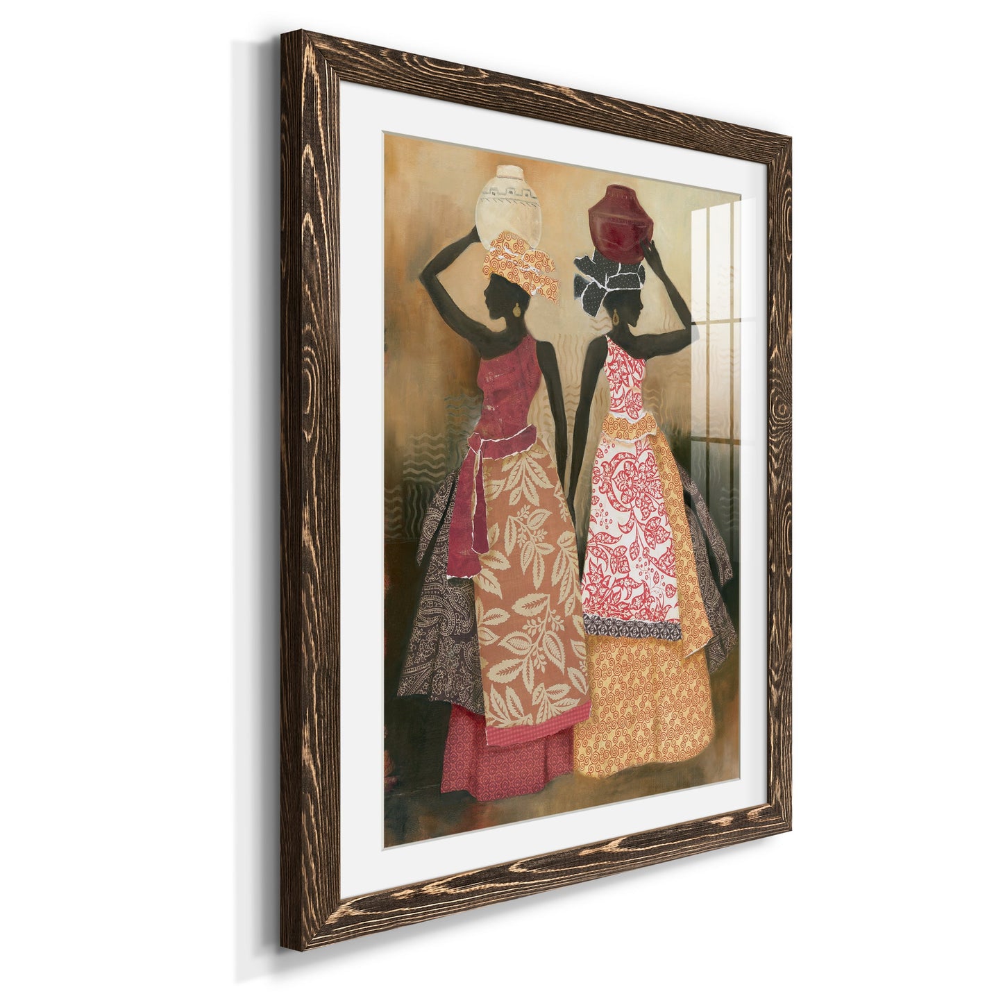 Village Women II - Premium Framed Print - Distressed Barnwood Frame - Ready to Hang