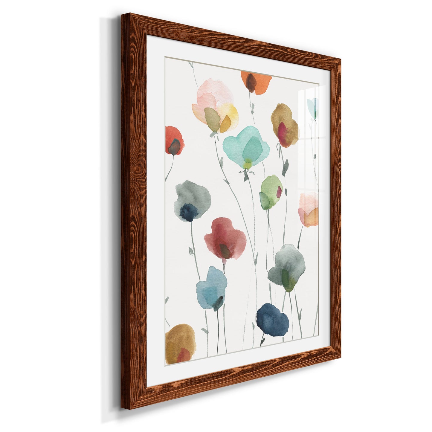 Lollipop Garden I - Premium Framed Print - Distressed Barnwood Frame - Ready to Hang