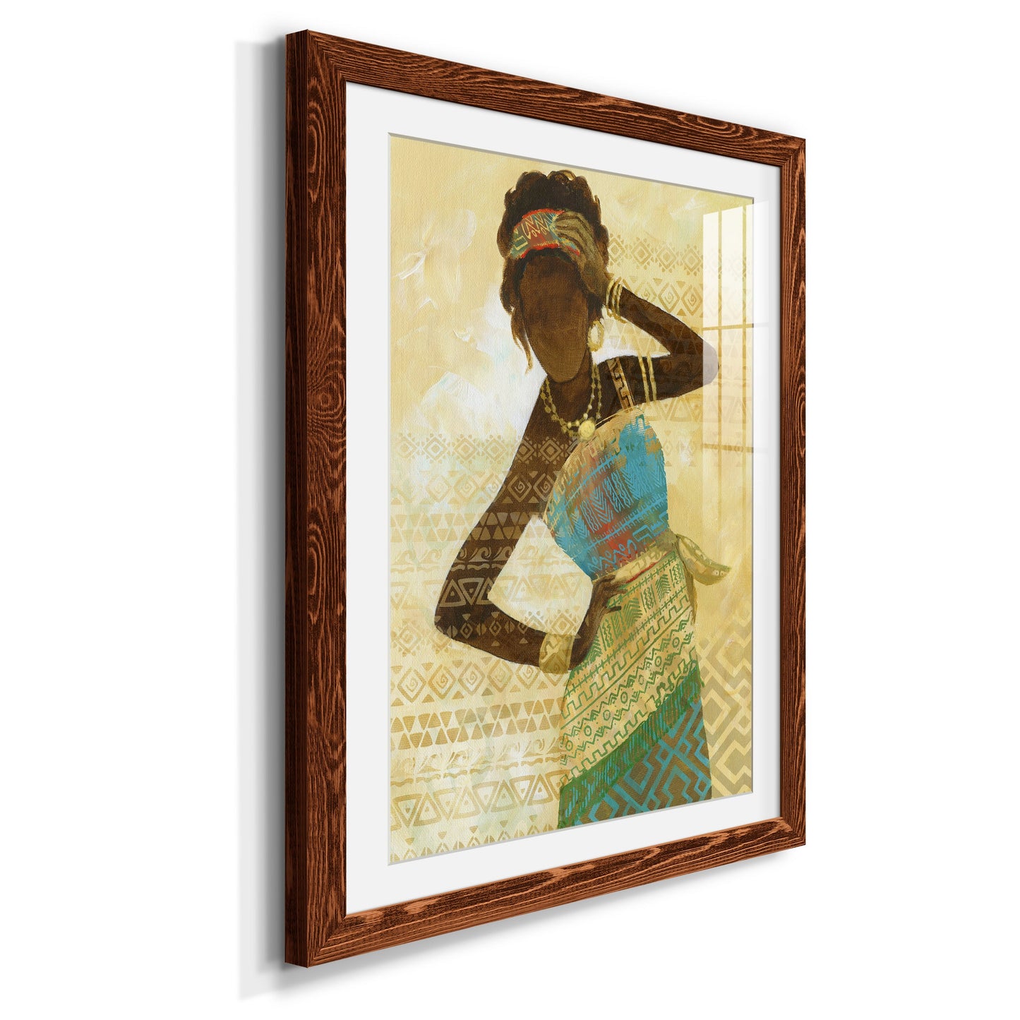 Tribal Vision II - Premium Framed Print - Distressed Barnwood Frame - Ready to Hang