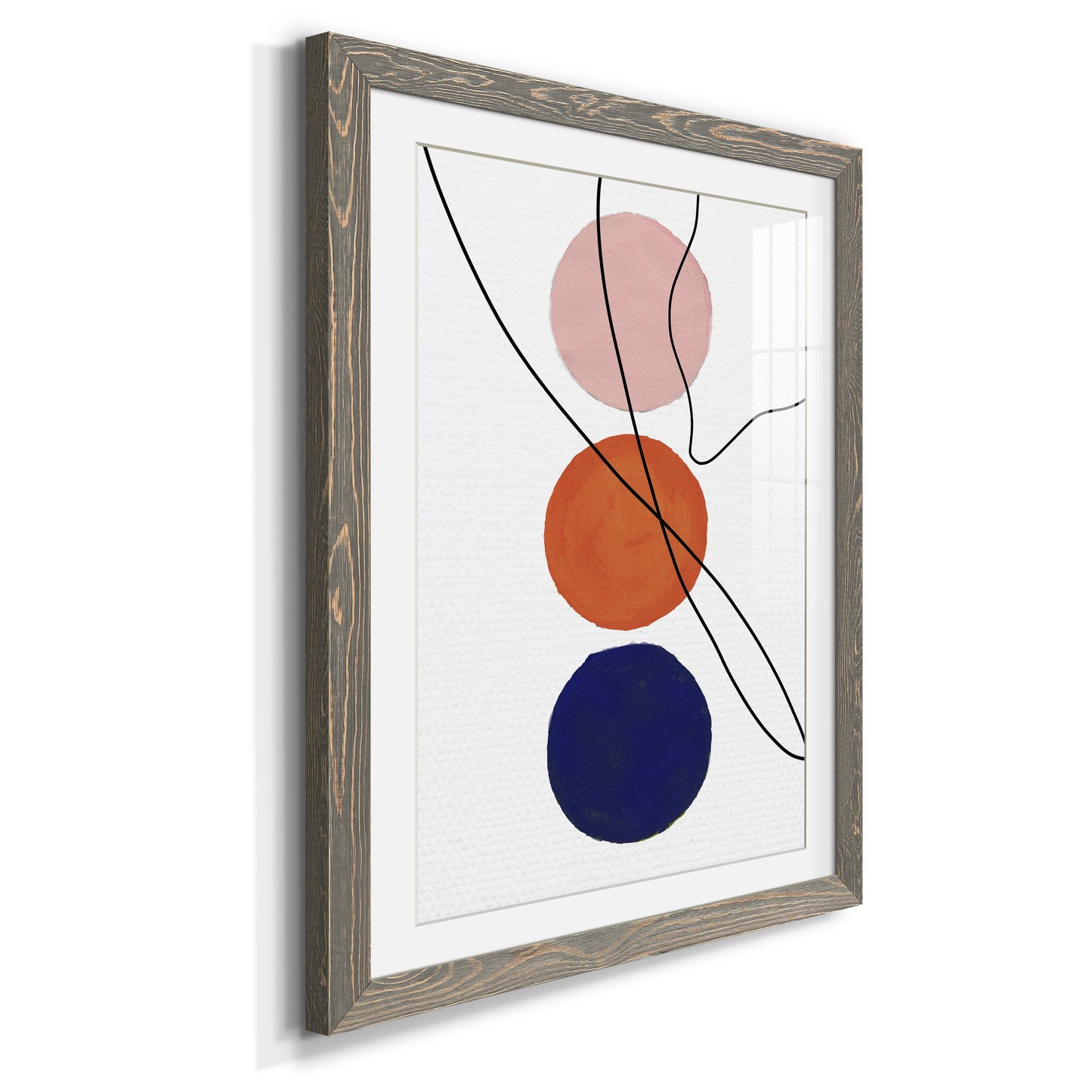 Millenium Geo Abstract - Premium Framed Print - Distressed Barnwood Frame - Ready to Hang