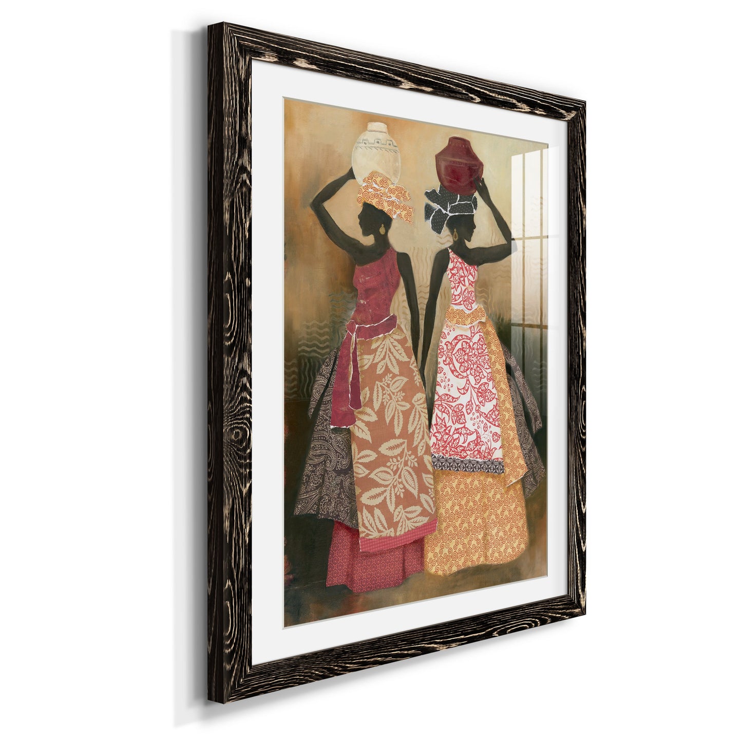 Village Women II - Premium Framed Print - Distressed Barnwood Frame - Ready to Hang