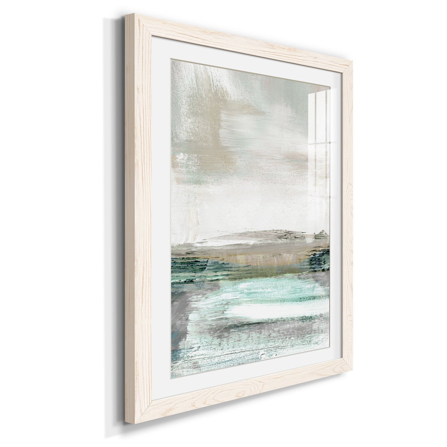 Summer Teal I - Premium Framed Print - Distressed Barnwood Frame - Ready to Hang