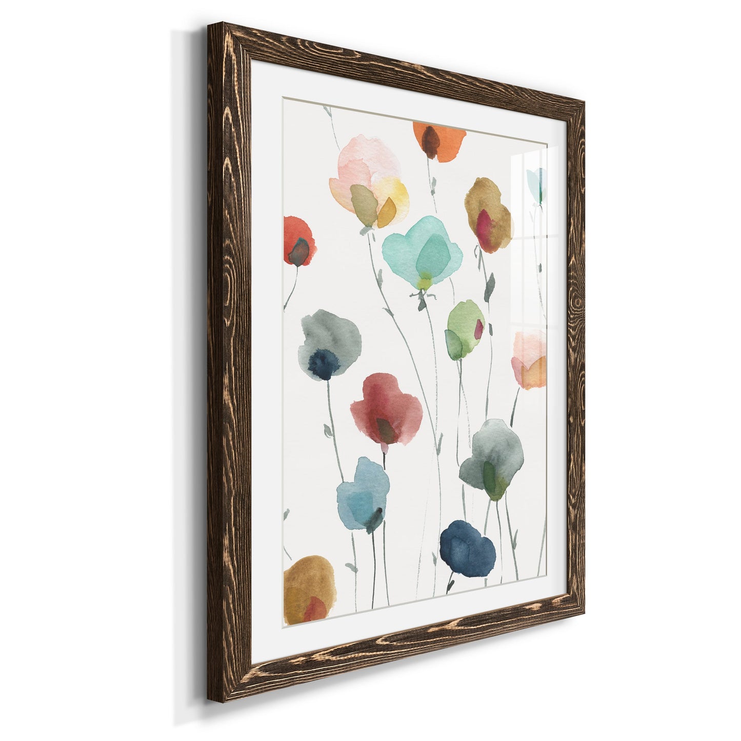 Lollipop Garden I - Premium Framed Print - Distressed Barnwood Frame - Ready to Hang