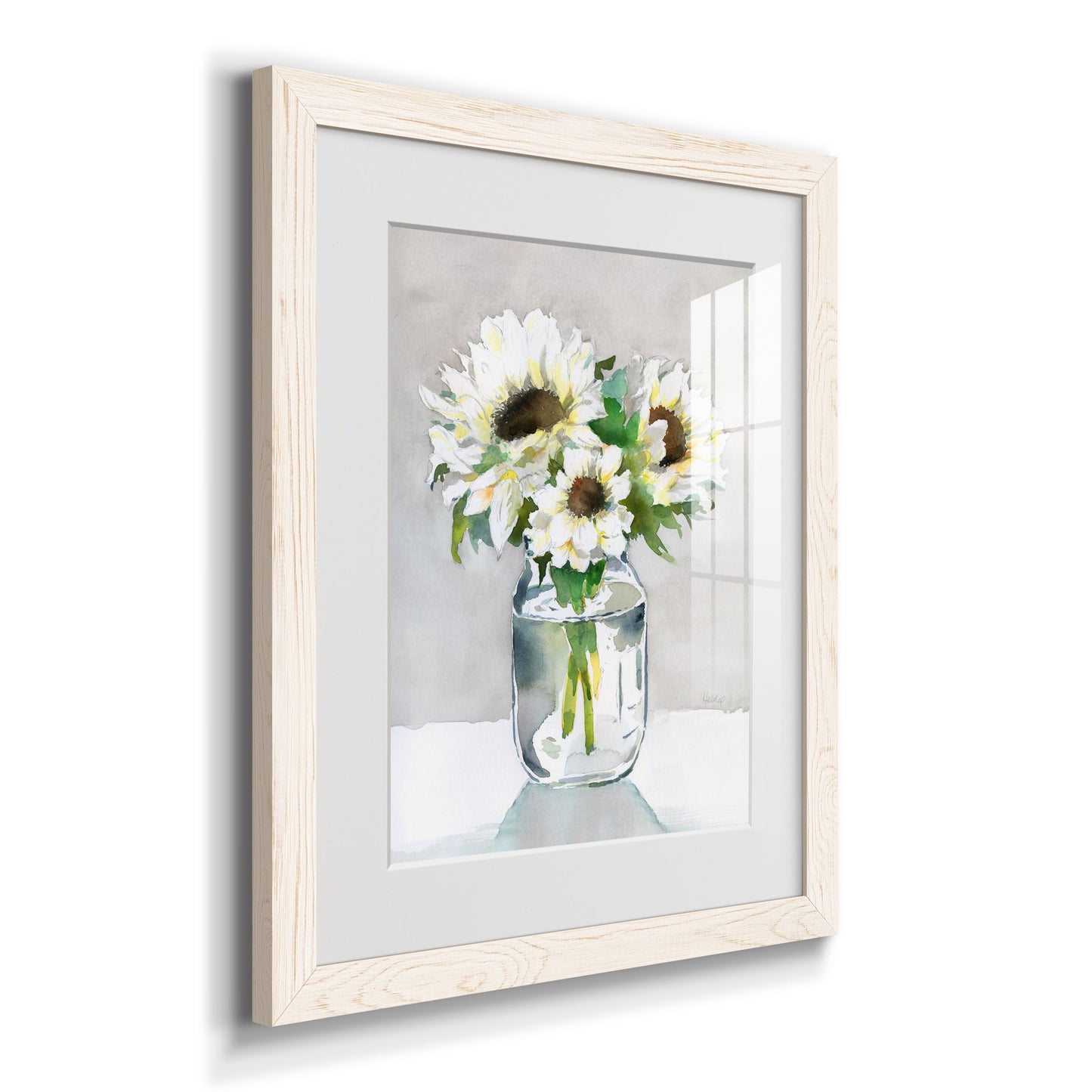 Sunflower II - Premium Framed Print - Distressed Barnwood Frame - Ready to Hang