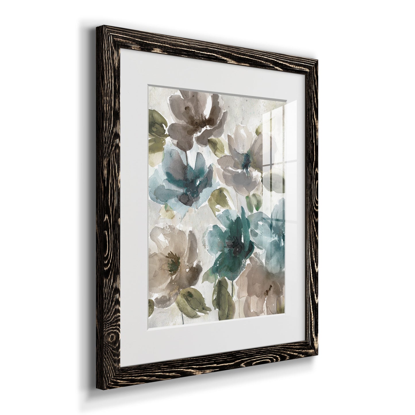 Topaz Garden I - Barnwood Framed Art Print