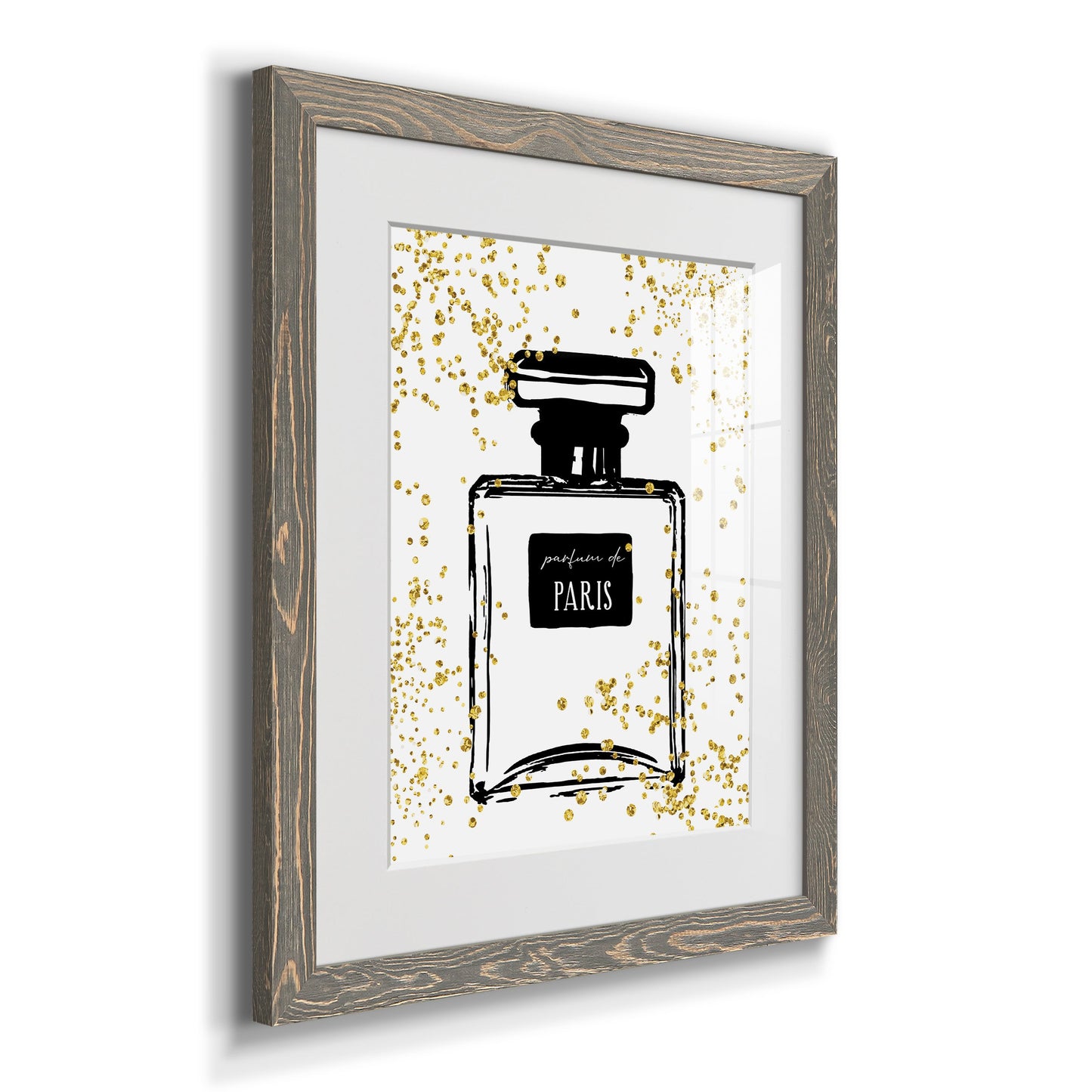 Glitter Perfume I - Premium Framed Print - Distressed Barnwood Frame - Ready to Hang