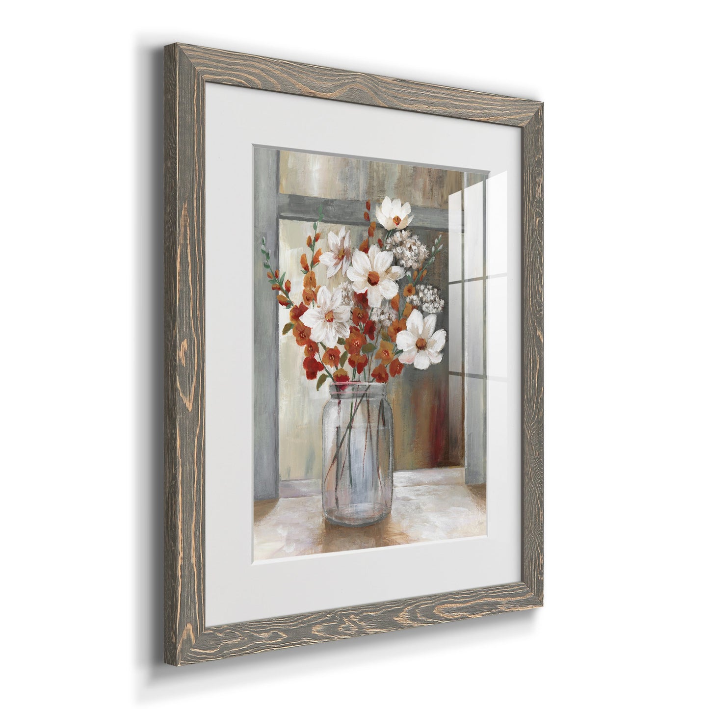 Autumn Spray - Barnwood Framed Art Print