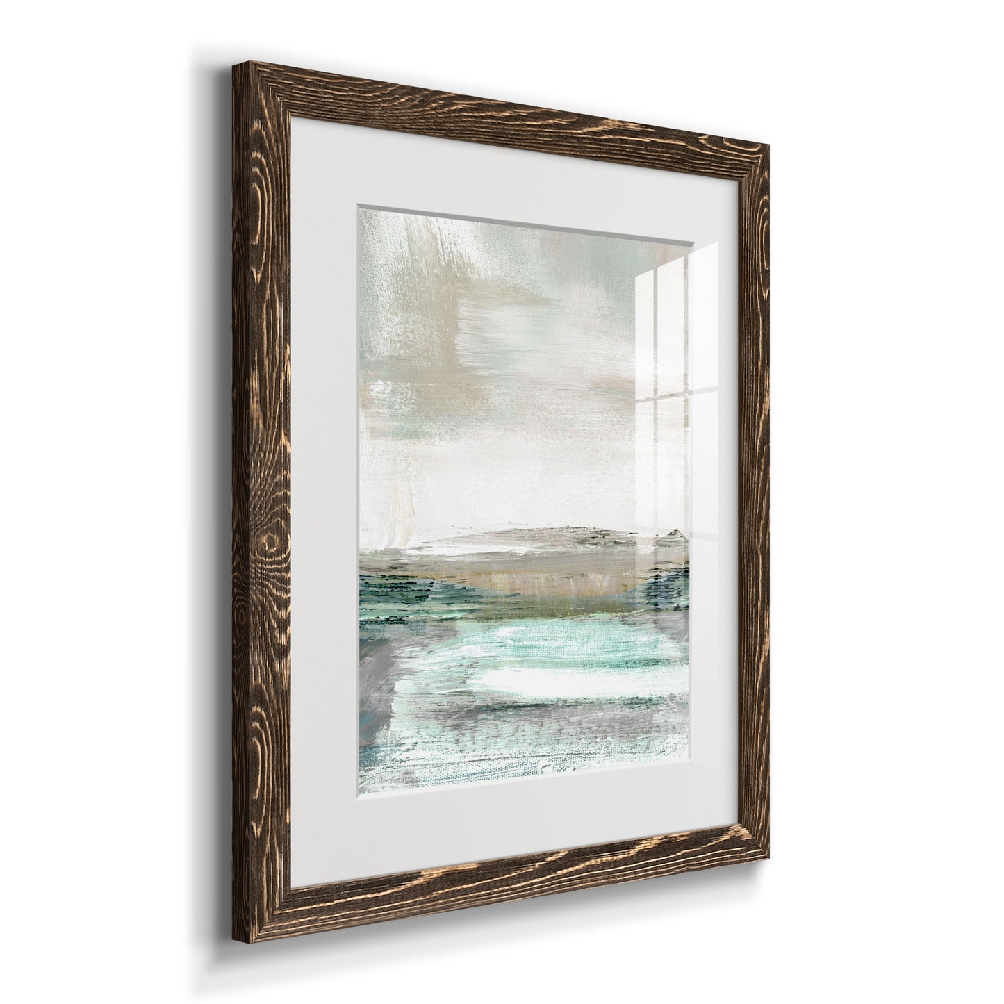 Summer Teal I - Premium Framed Print - Distressed Barnwood Frame - Ready to Hang