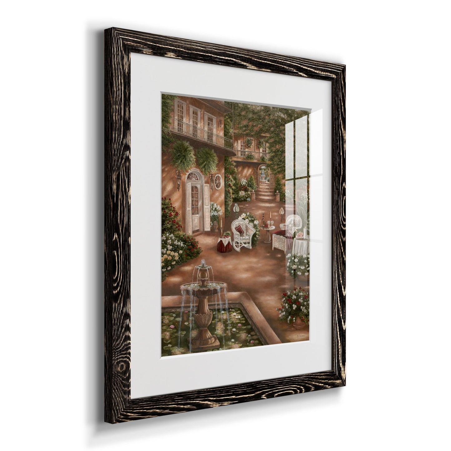 Evening Cocktails I - Premium Framed Print - Distressed Barnwood Frame - Ready to Hang