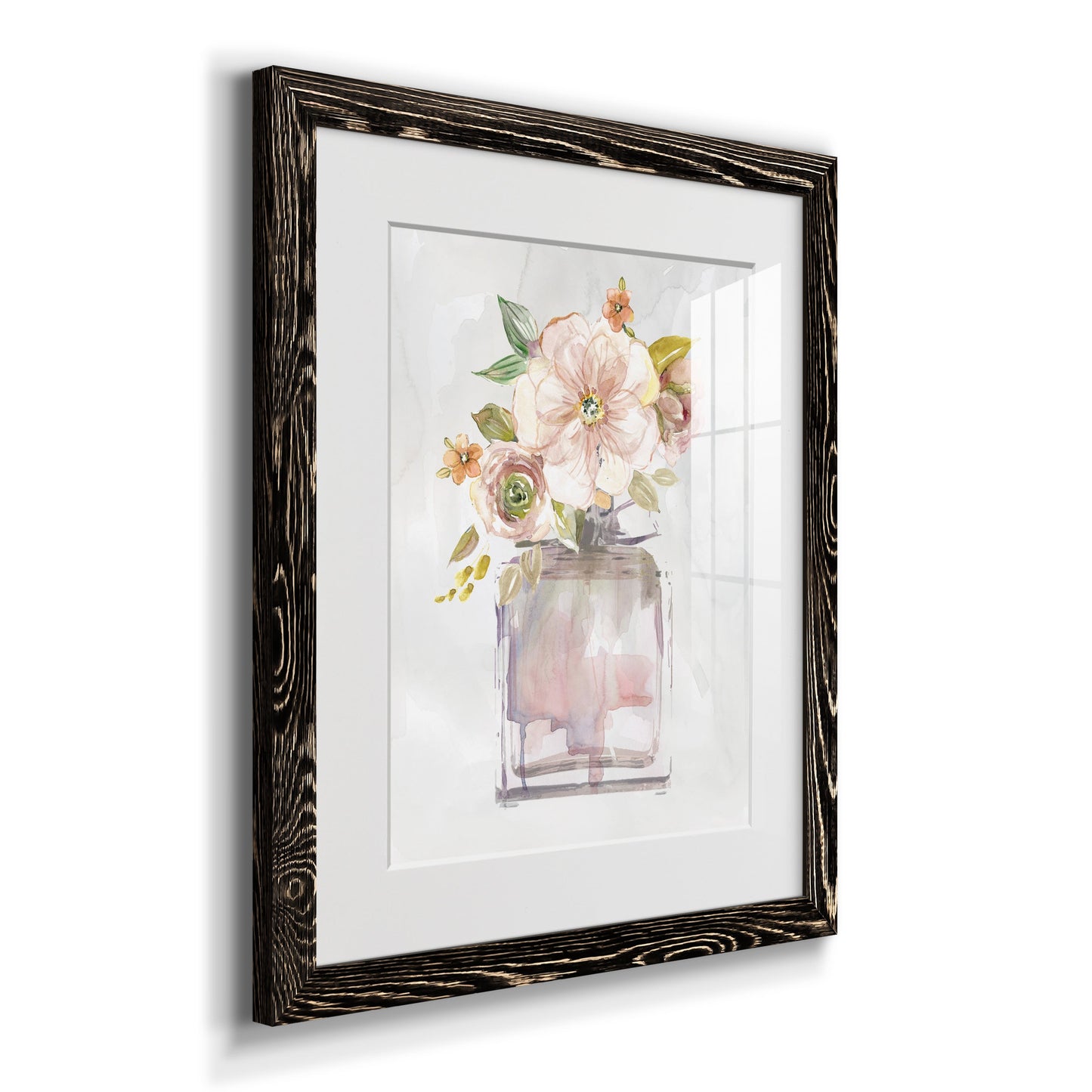 Mini Bouquet I - Premium Framed Print - Distressed Barnwood Frame - Ready to Hang