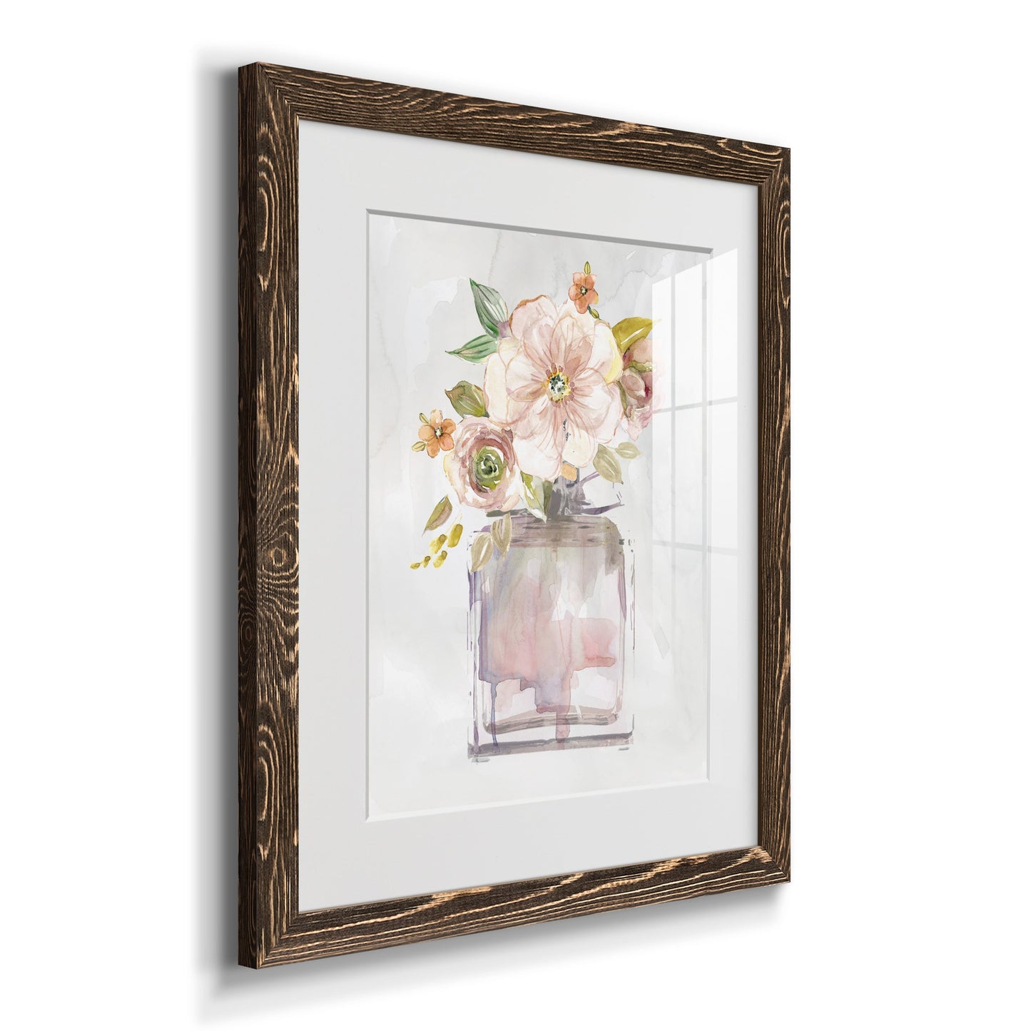 Mini Bouquet I - Premium Framed Print - Distressed Barnwood Frame - Ready to Hang