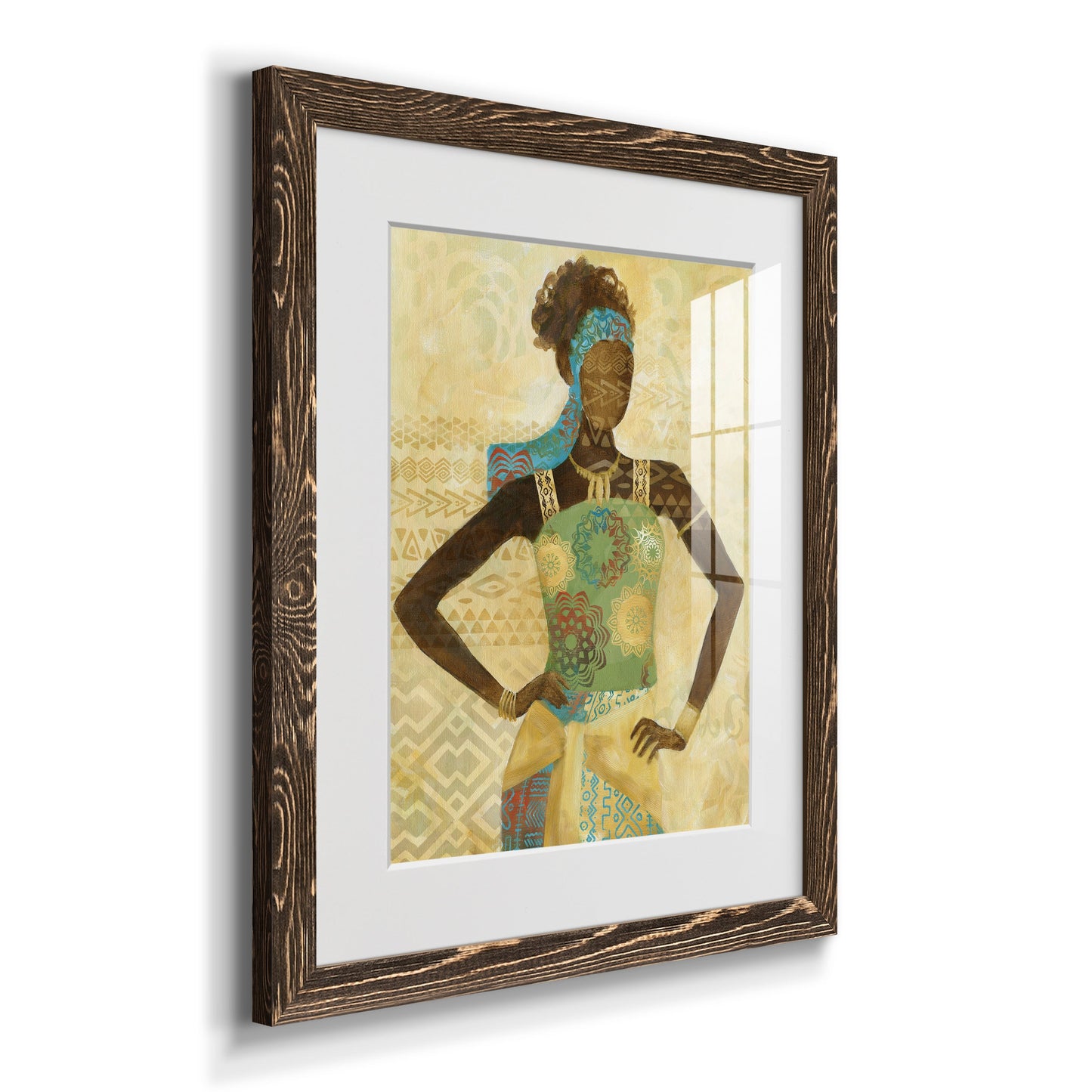 Tribal Vision I - Premium Framed Print - Distressed Barnwood Frame - Ready to Hang