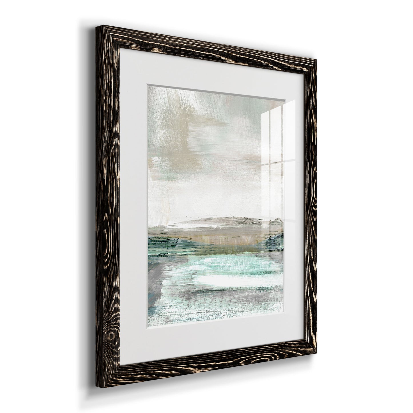 Summer Teal I - Premium Framed Print - Distressed Barnwood Frame - Ready to Hang