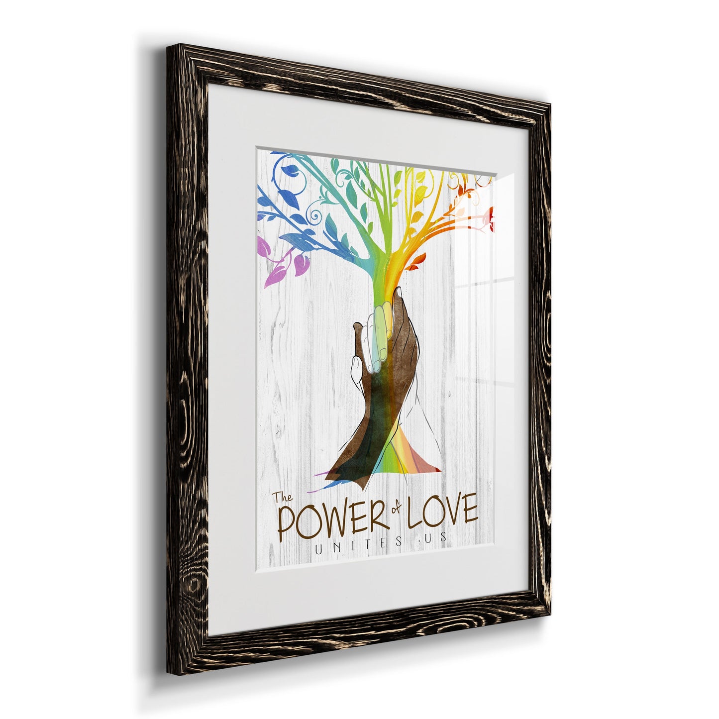 Power of Love - Premium Framed Print - Distressed Barnwood Frame - Ready to Hang