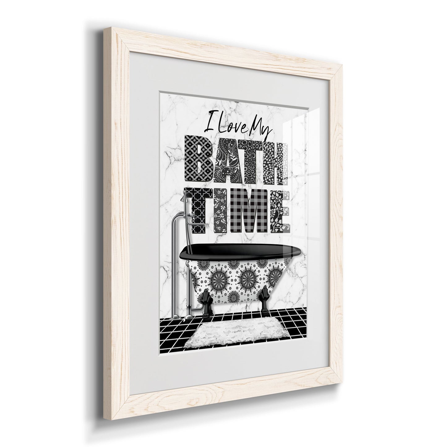 Bath Time - Premium Framed Print - Distressed Barnwood Frame - Ready to Hang