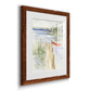 Sketchy Pier - Barnwood Framed Art Print