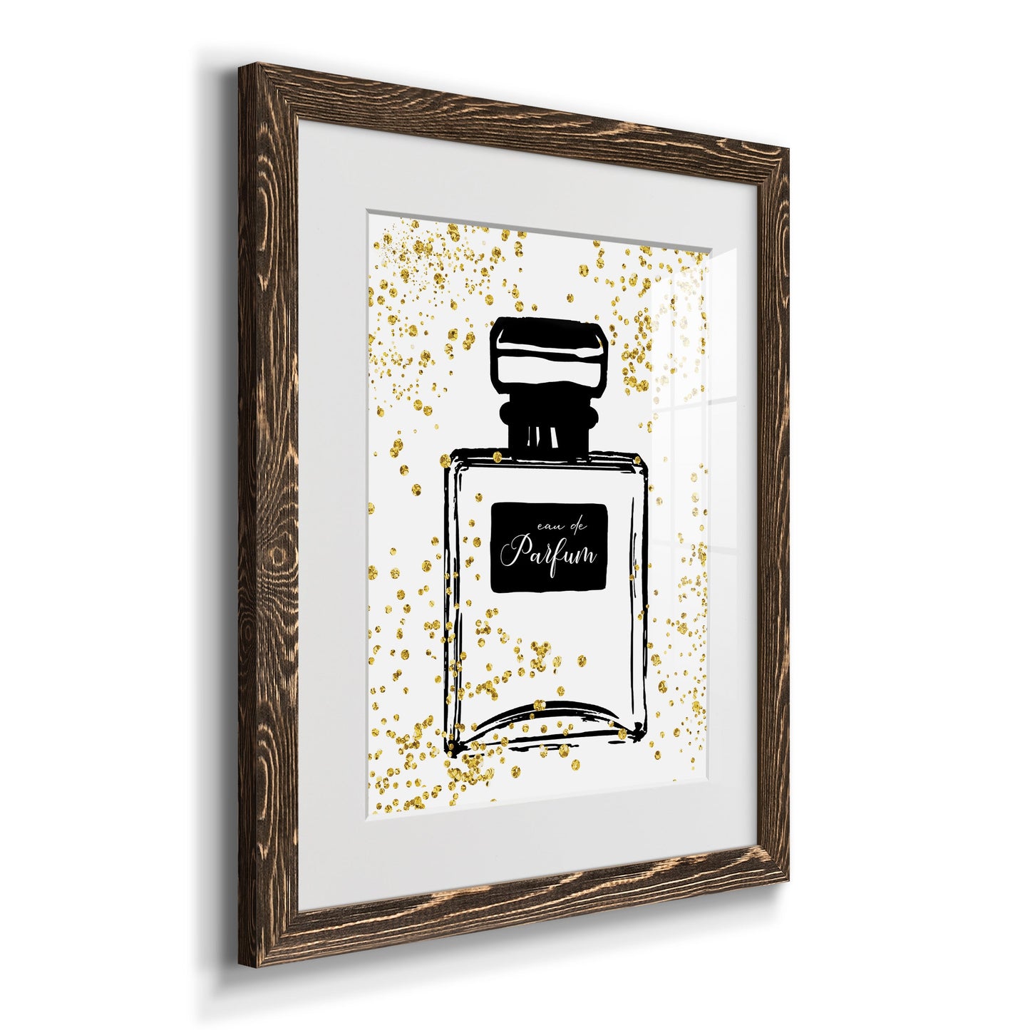 Glitter Perfume II - Premium Framed Print - Distressed Barnwood Frame - Ready to Hang