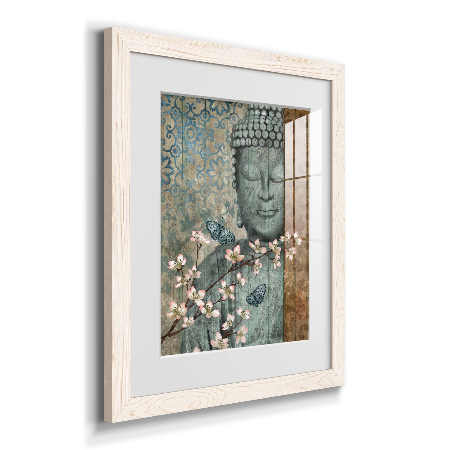 Buddha - Premium Framed Print - Distressed Barnwood Frame - Ready to Hang