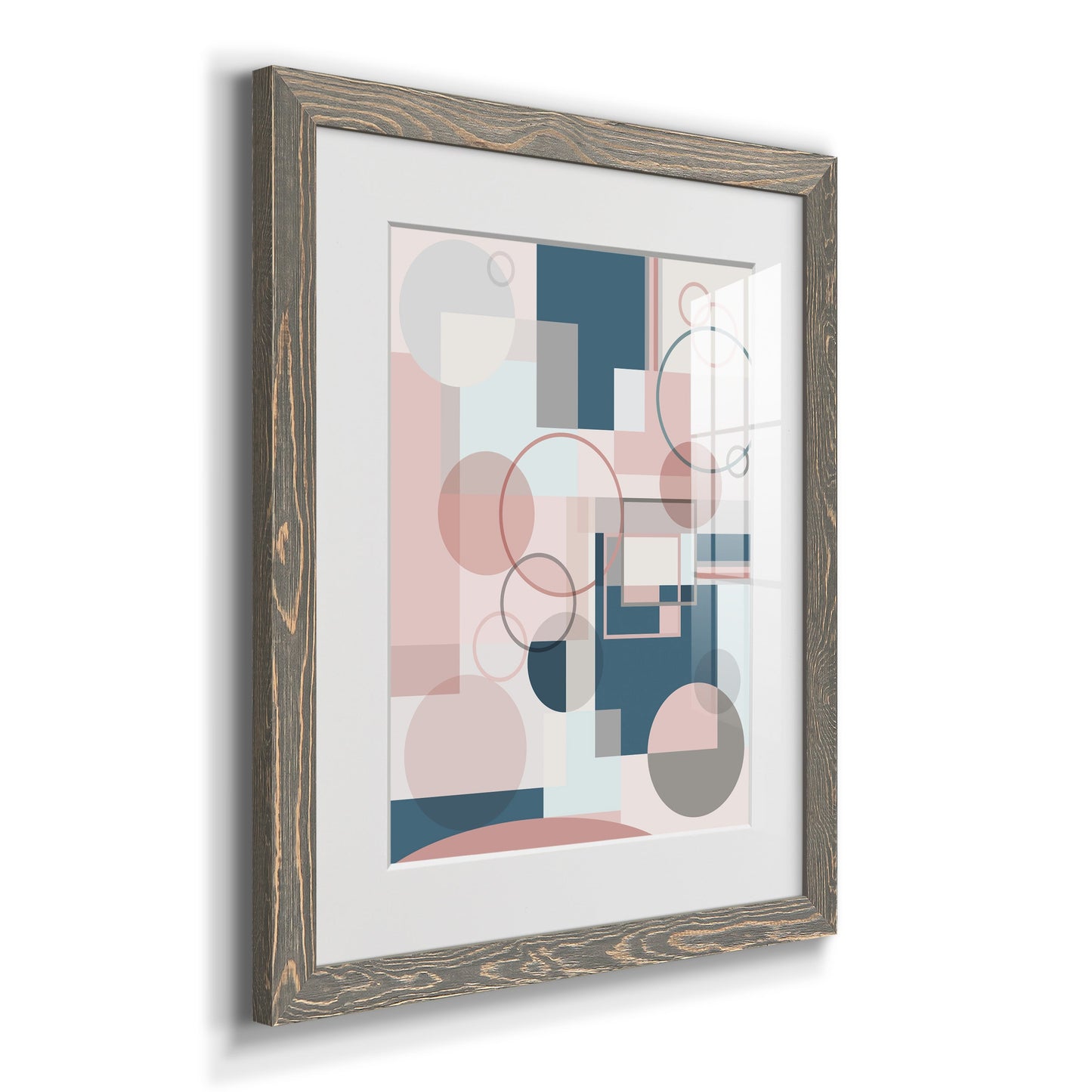 Modern Geo - Premium Framed Print - Distressed Barnwood Frame - Ready to Hang