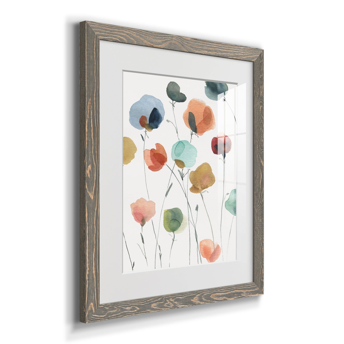 Lollipop Garden II - Premium Framed Print - Distressed Barnwood Frame - Ready to Hang