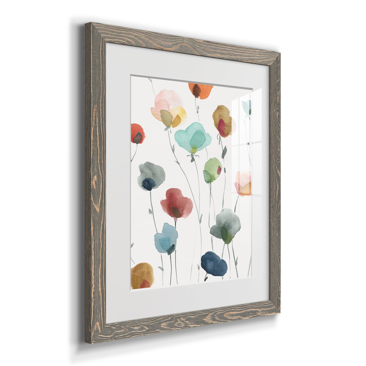 Lollipop Garden I - Premium Framed Print - Distressed Barnwood Frame - Ready to Hang