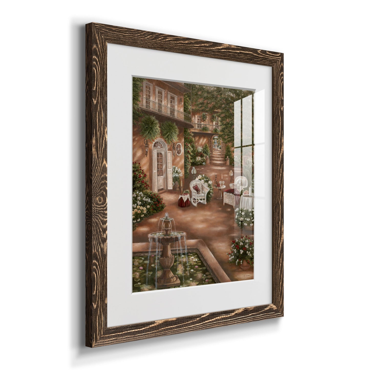 Evening Cocktails I - Premium Framed Print - Distressed Barnwood Frame - Ready to Hang