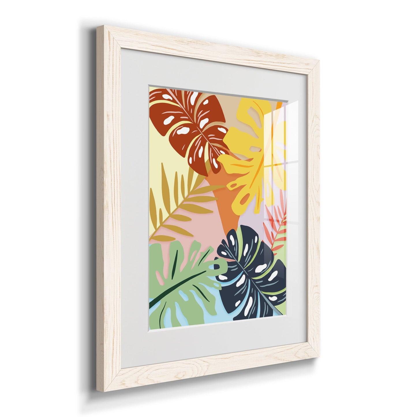 Tropical Foliage II - Premium Framed Print - Distressed Barnwood Frame - Ready to Hang