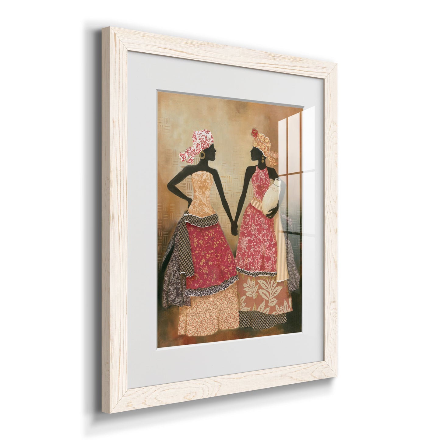 Village Women I - Premium Framed Print - Distressed Barnwood Frame - Ready to Hang