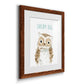 Dream Big Owl - Premium Framed Print - Distressed Barnwood Frame - Ready to Hang