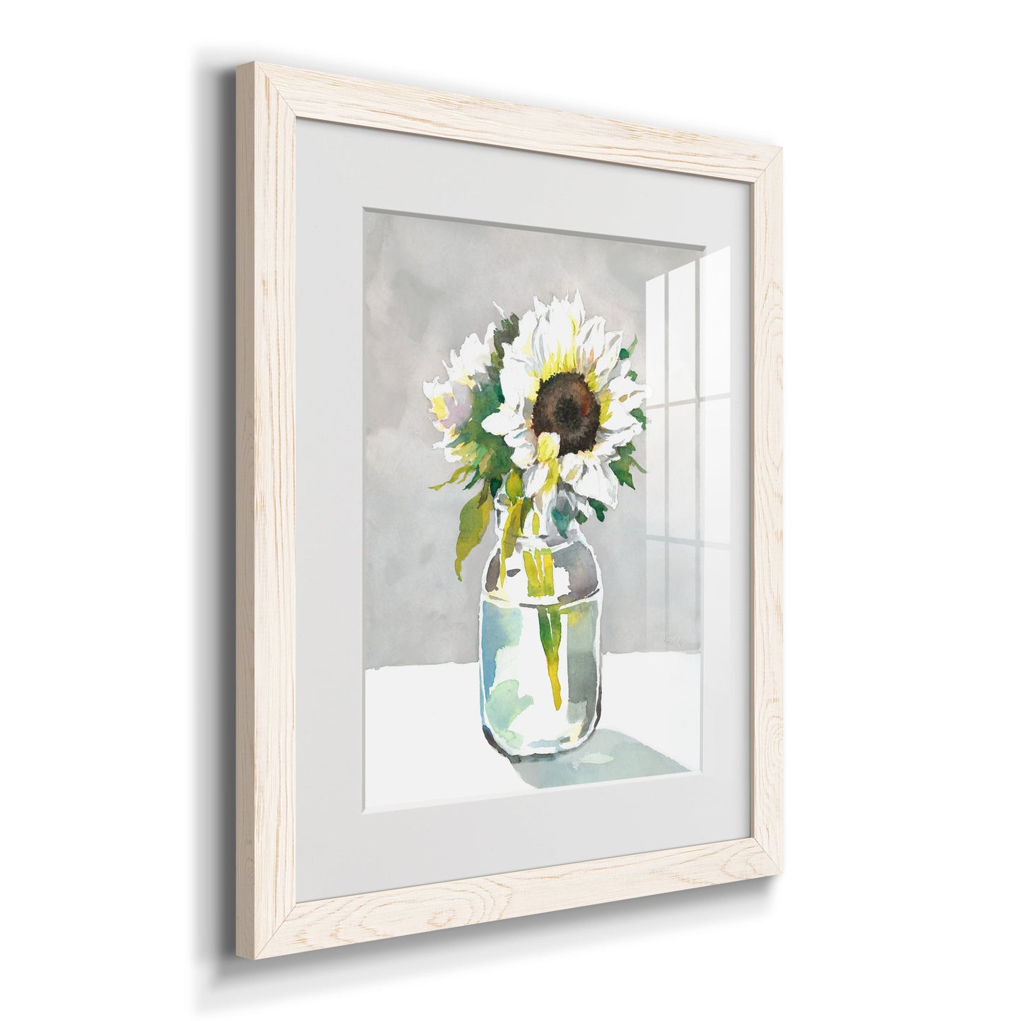 Sunflower I - Premium Framed Print - Distressed Barnwood Frame - Ready to Hang