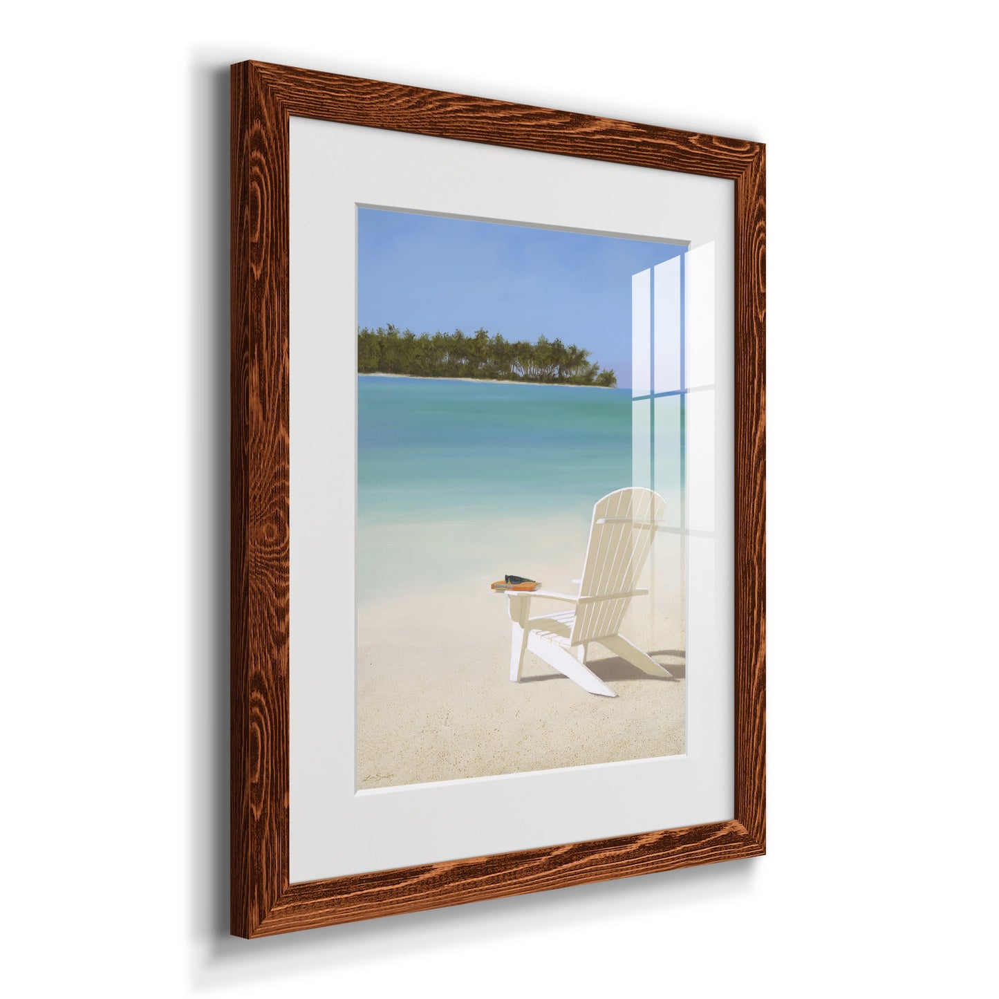 Beachfront Property - Premium Framed Print - Distressed Barnwood Frame - Ready to Hang