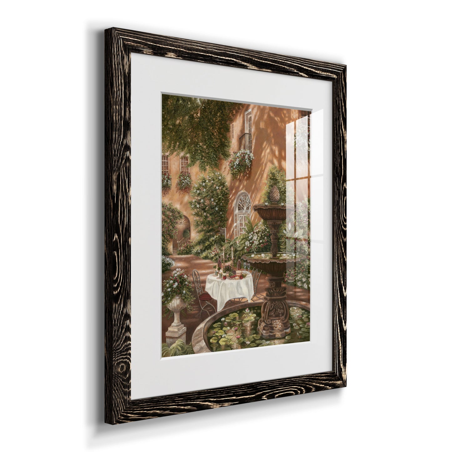 Evening Cocktails II - Premium Framed Print - Distressed Barnwood Frame - Ready to Hang