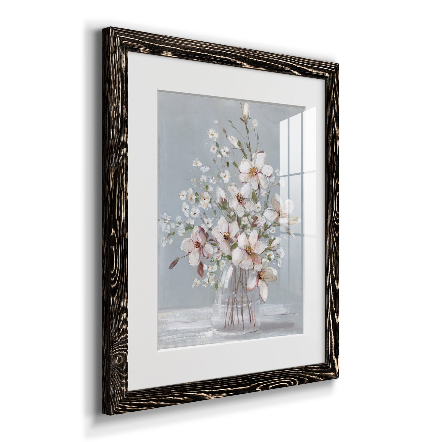 Magnolia Romance - Premium Framed Print - Distressed Barnwood Frame - Ready to Hang