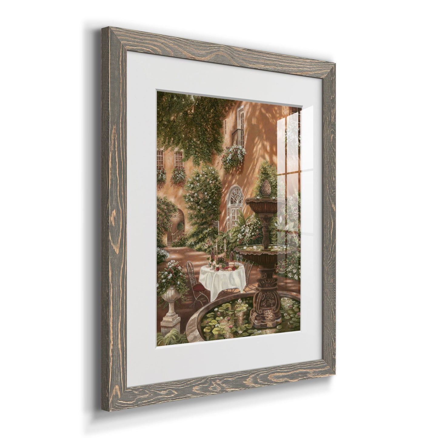 Evening Cocktails II - Premium Framed Print - Distressed Barnwood Frame - Ready to Hang