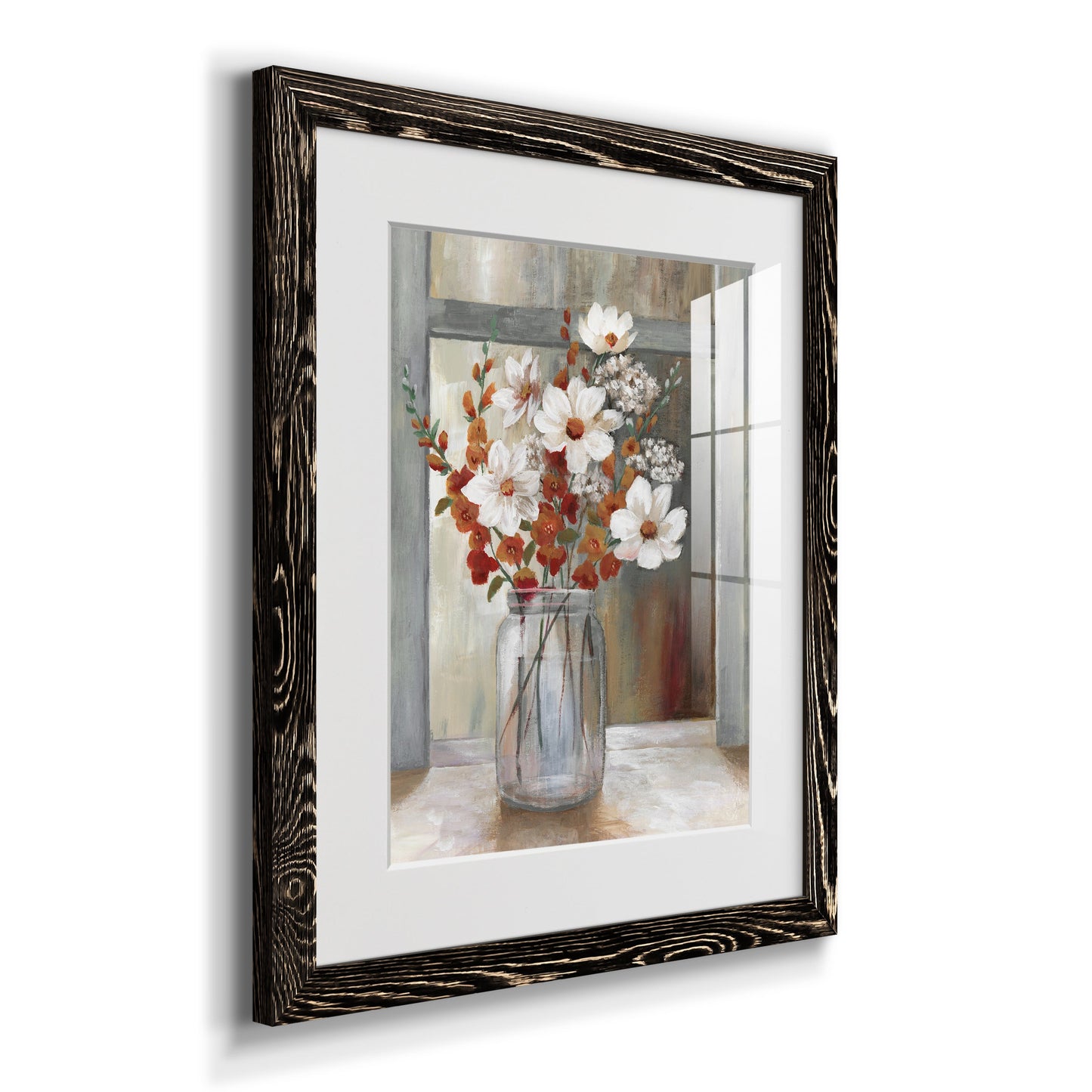 Autumn Spray - Barnwood Framed Art Print
