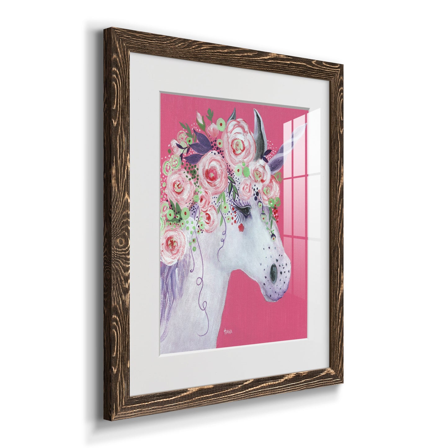 Unicorn II - Premium Framed Print - Distressed Barnwood Frame - Ready to Hang