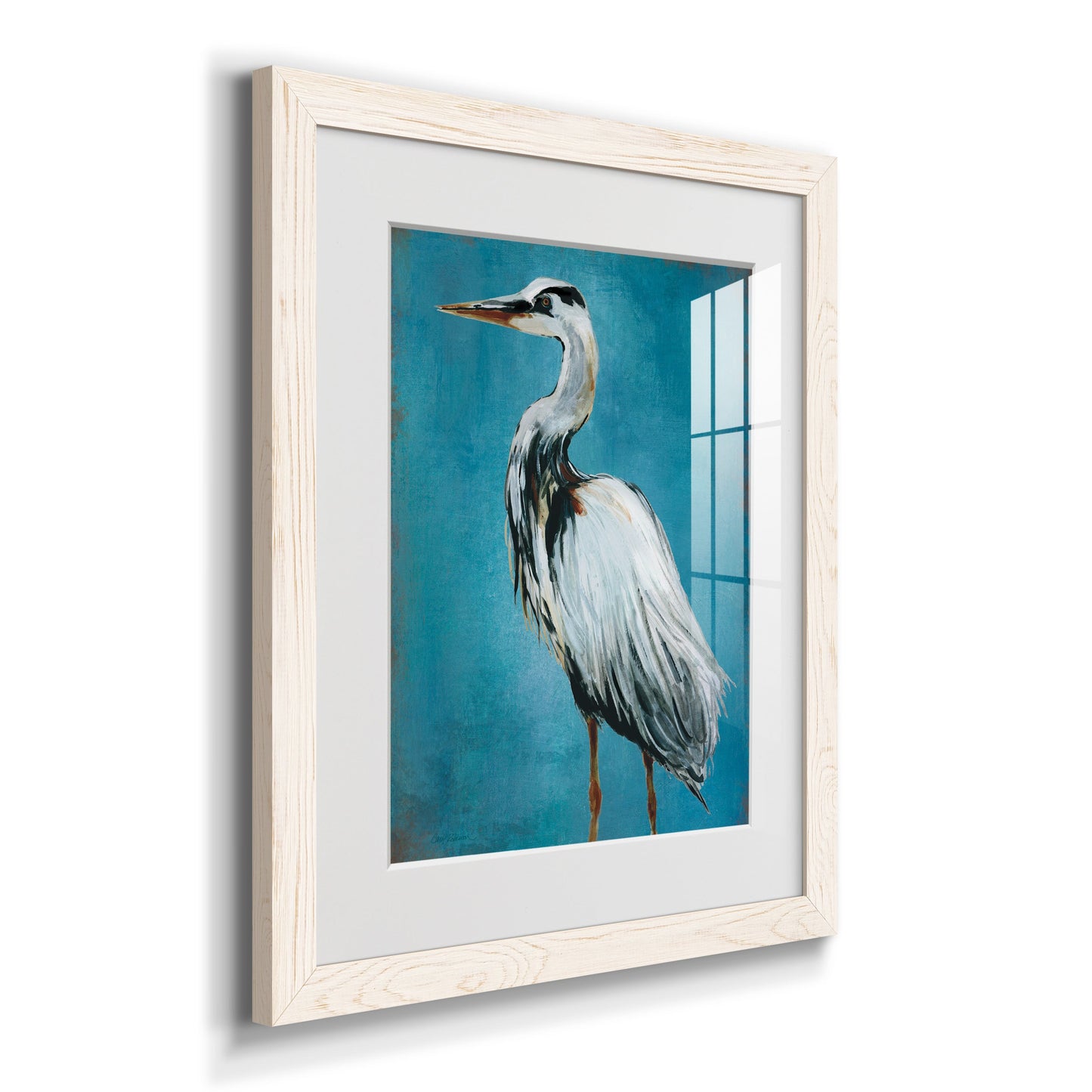 Great Blue Heron II - Barnwood Framed Art Print