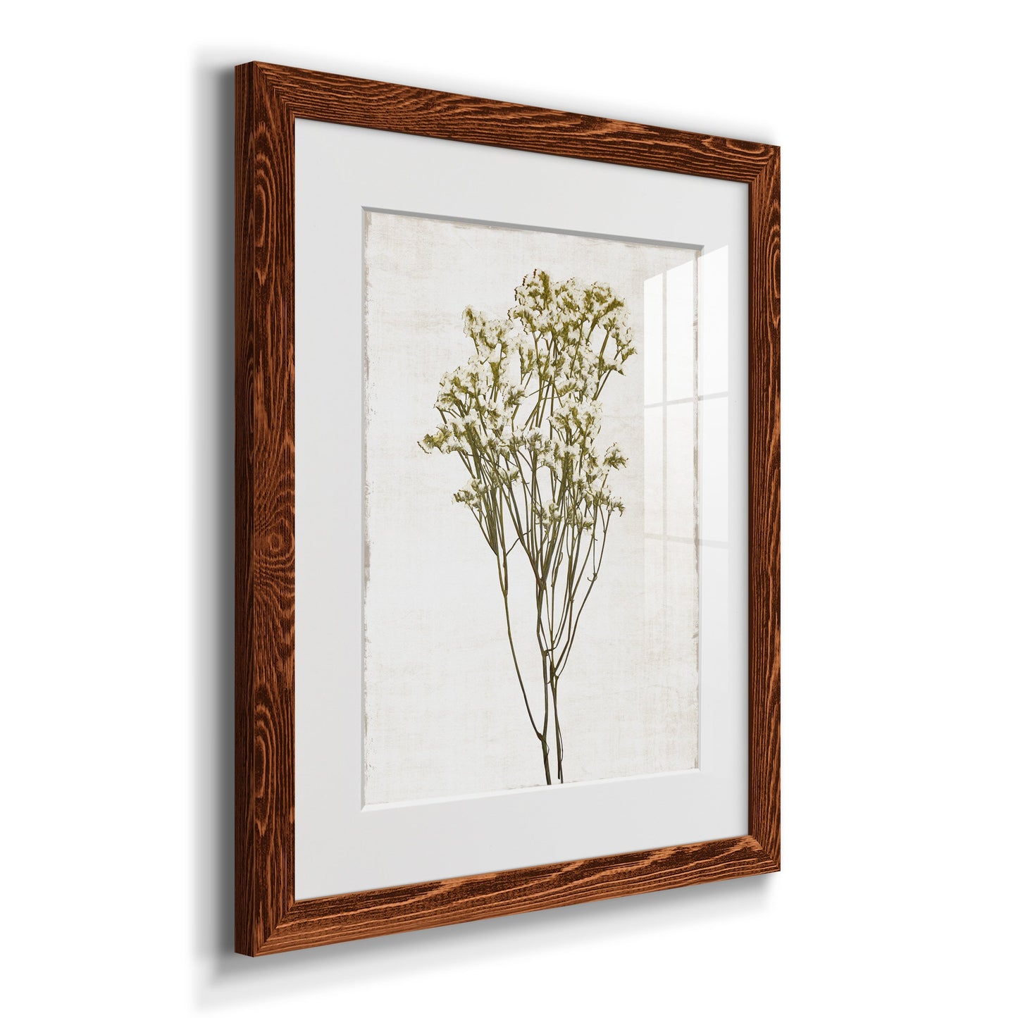 Farmhouse Pressed Flower II - Barnwood Framed Art Print