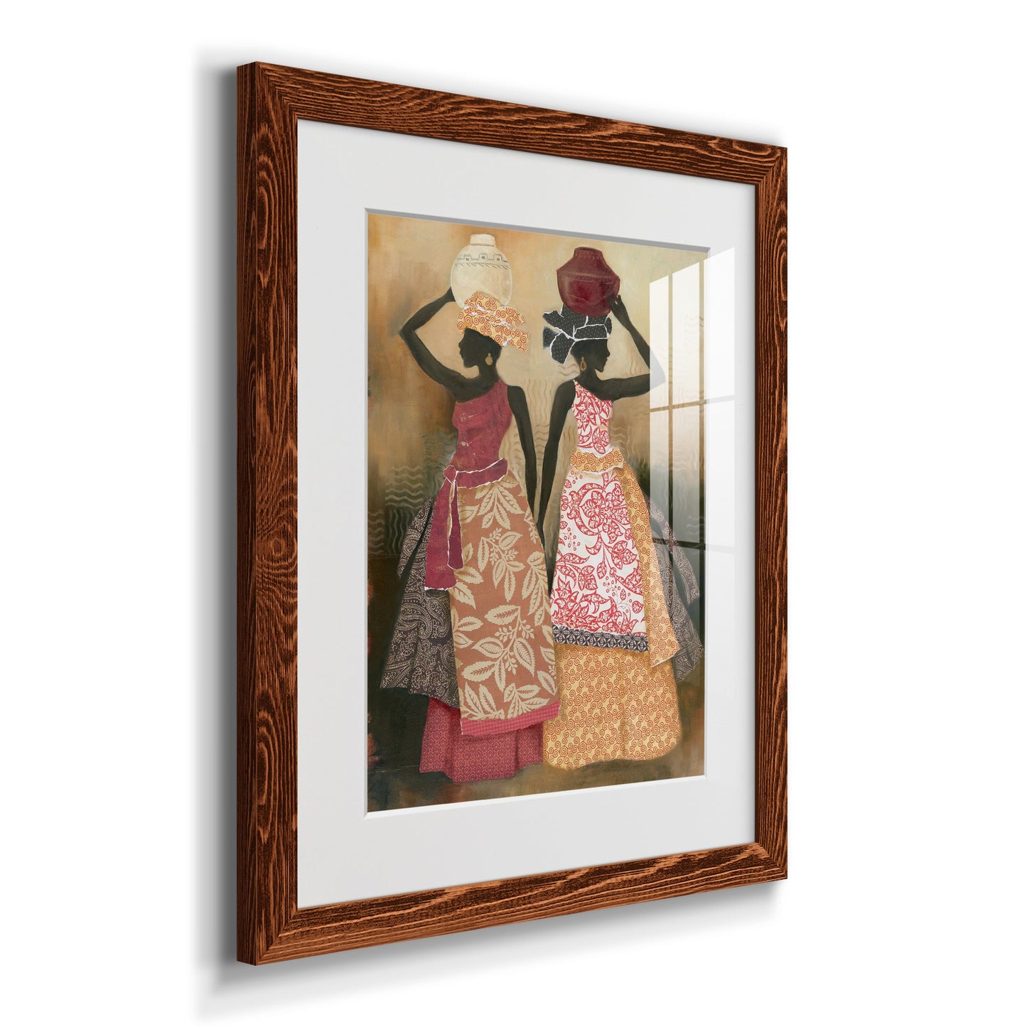 Village Women II - Premium Framed Print - Distressed Barnwood Frame - Ready to Hang