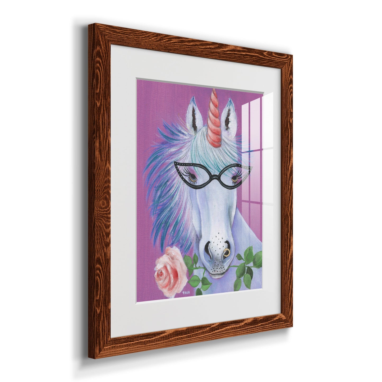 Unicorn III - Premium Framed Print - Distressed Barnwood Frame - Ready to Hang