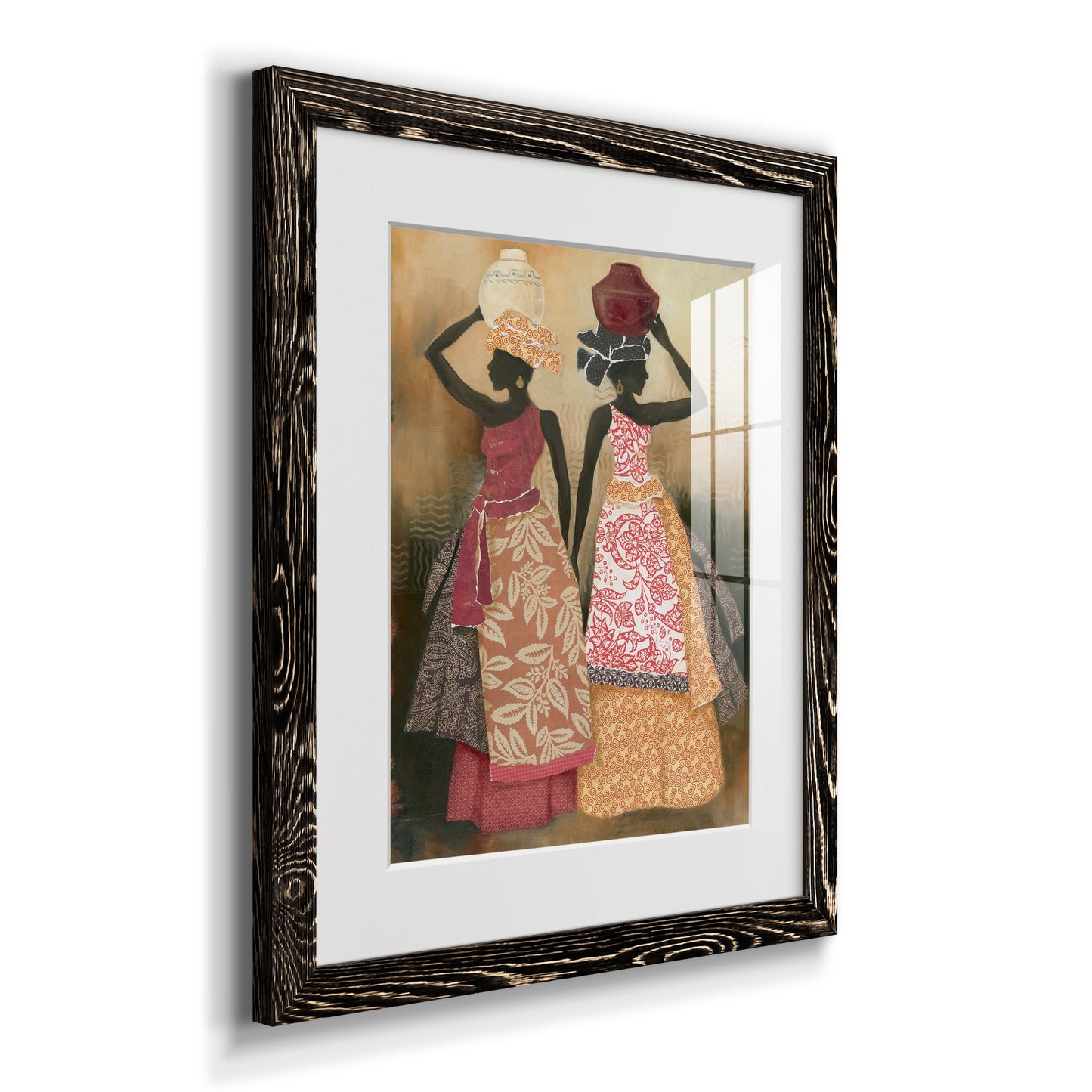 Village Women II - Premium Framed Print - Distressed Barnwood Frame - Ready to Hang