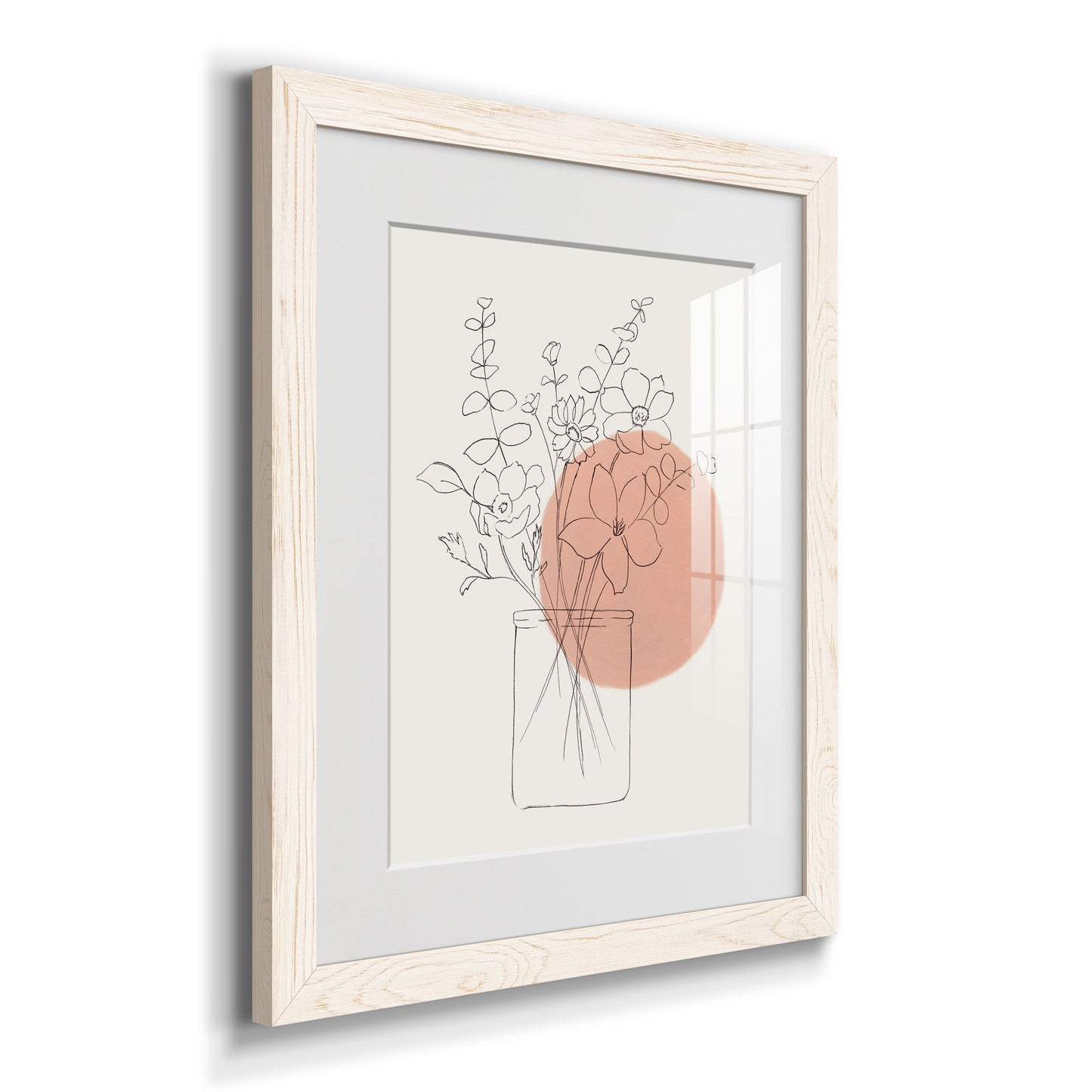 Contemporary Wildflower Bouquet - Premium Framed Print - Distressed Barnwood Frame - Ready to Hang