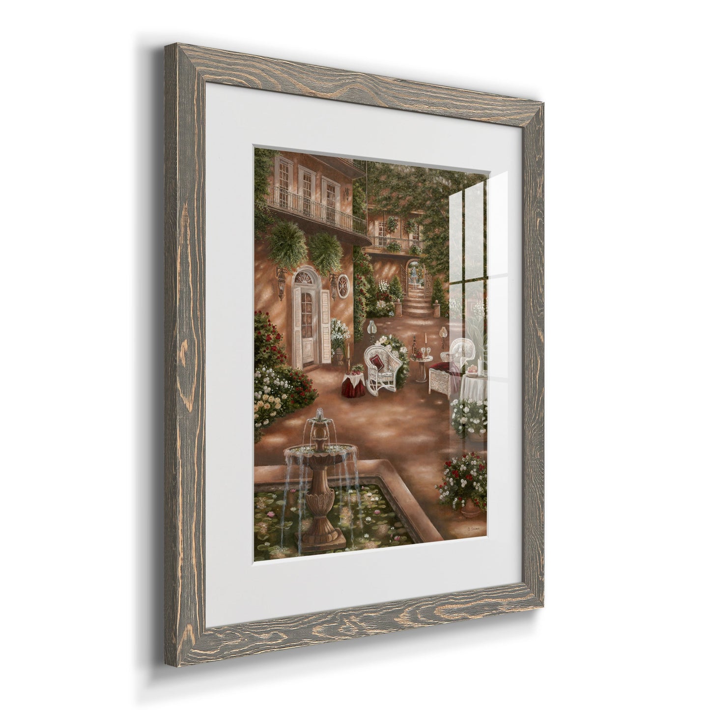 Evening Cocktails I - Premium Framed Print - Distressed Barnwood Frame - Ready to Hang