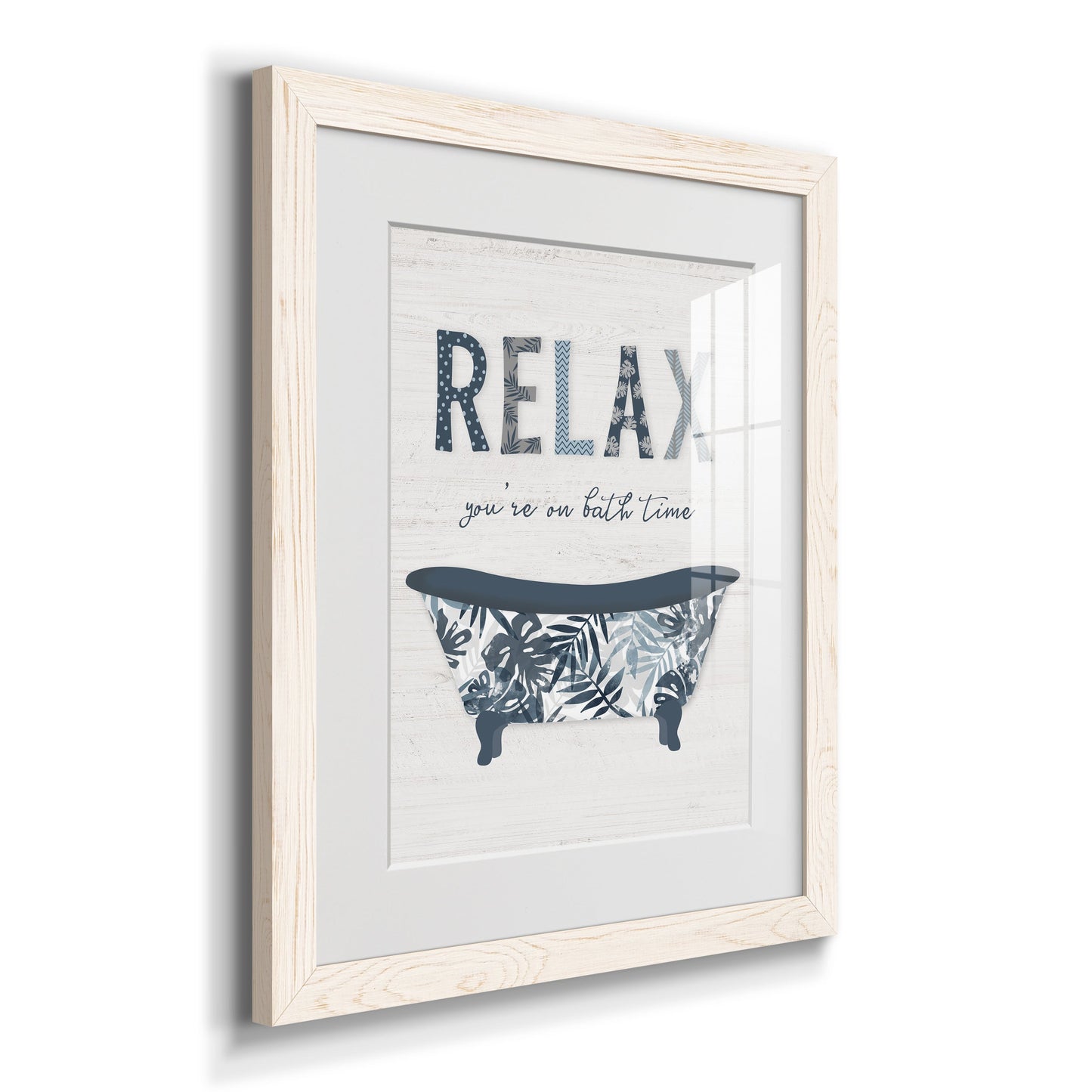 Palm Bath I - Barnwood Framed Art Print