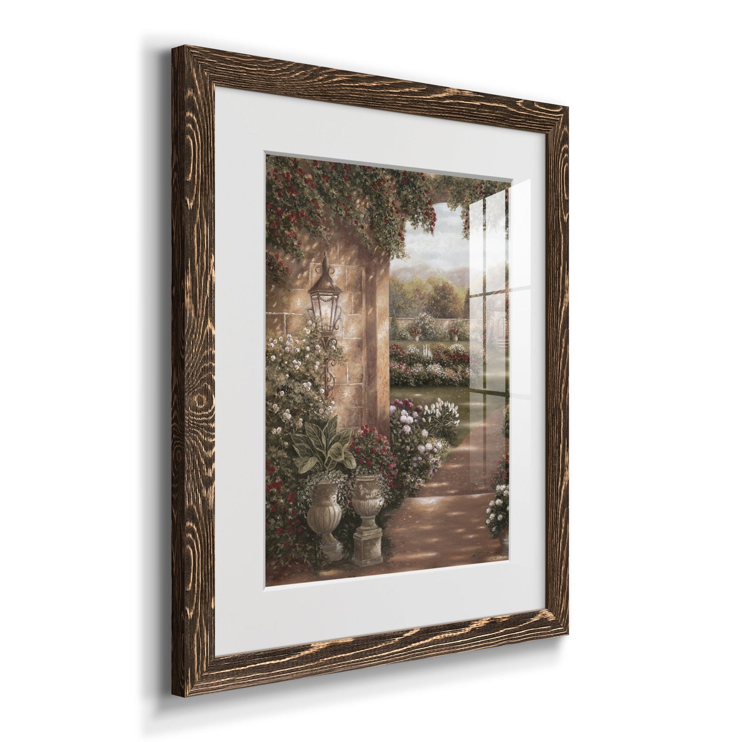 Evening in the Conservatory - Premium Framed Print - Distressed Barnwood Frame - Ready to Hang