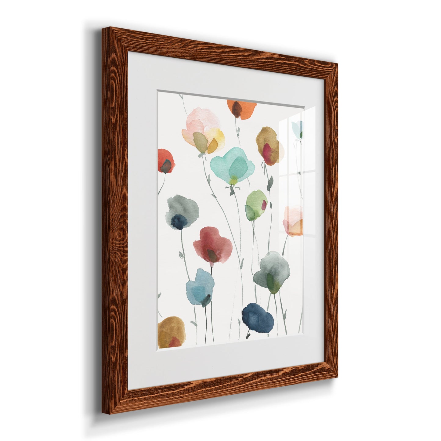 Lollipop Garden I - Premium Framed Print - Distressed Barnwood Frame - Ready to Hang