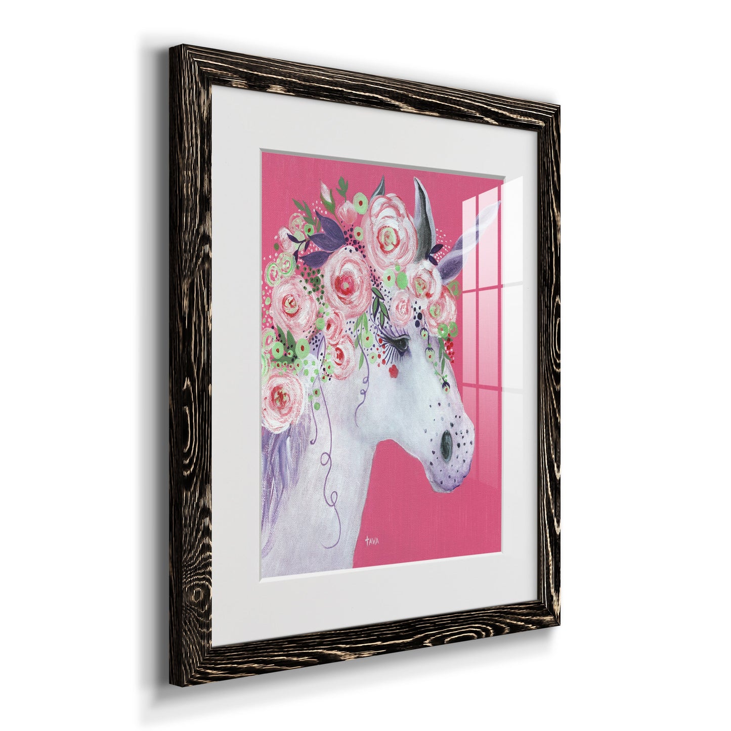 Unicorn II - Premium Framed Print - Distressed Barnwood Frame - Ready to Hang