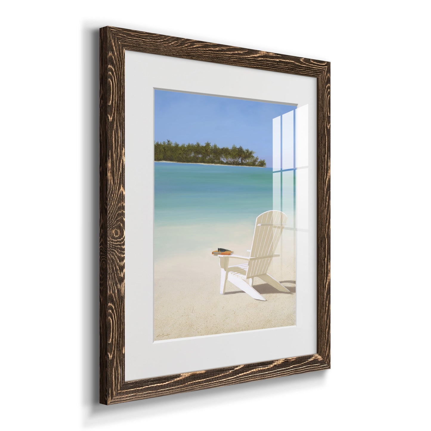 Beachfront Property - Premium Framed Print - Distressed Barnwood Frame - Ready to Hang