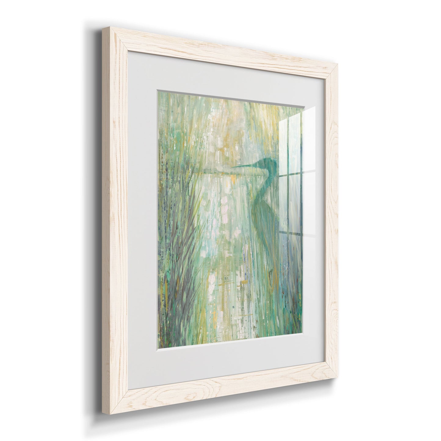 Morning Egret II - Premium Framed Print - Distressed Barnwood Frame - Ready to Hang