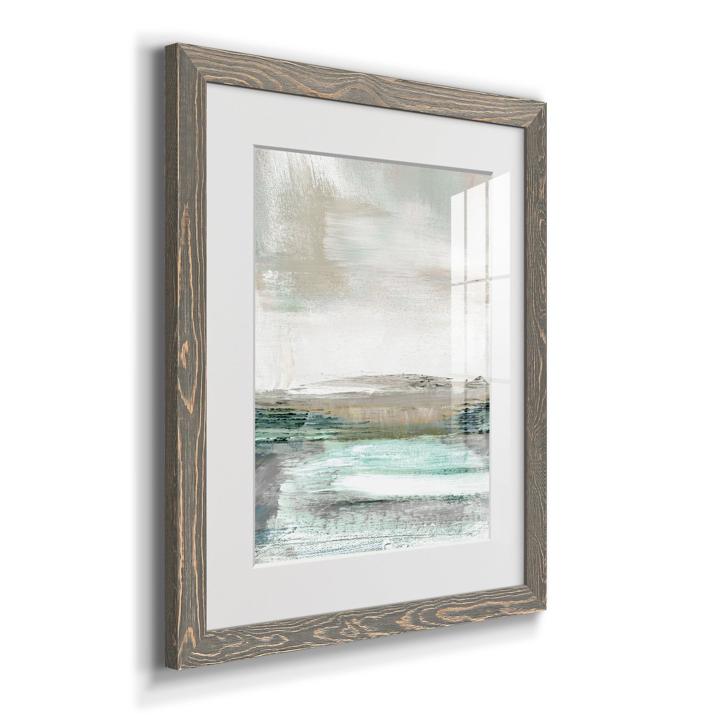 Summer Teal I - Premium Framed Print - Distressed Barnwood Frame - Ready to Hang